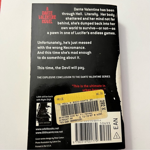 To Hell And Back by Lilith Saintcrow paperback novel - Picture 2 of 3